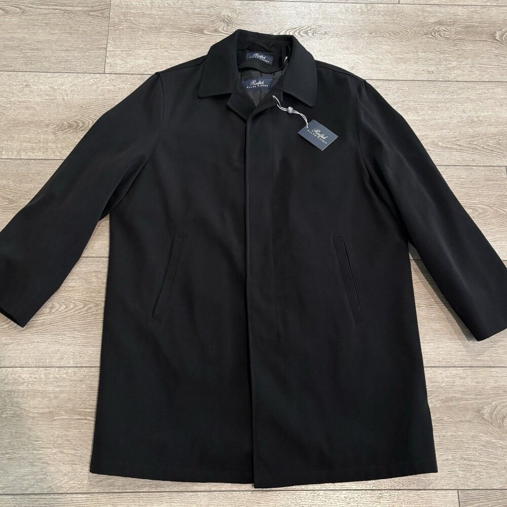 RRL Ralph Lauren Mens‎ Medium Top Coat Car Coat Overcoat Trench Remove Liner NWT